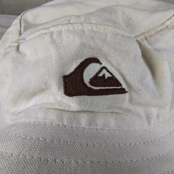 Vintage 90s Quiksilver Bucket Hat Fishing Chin Strap Canvas - Picture 5 of 5